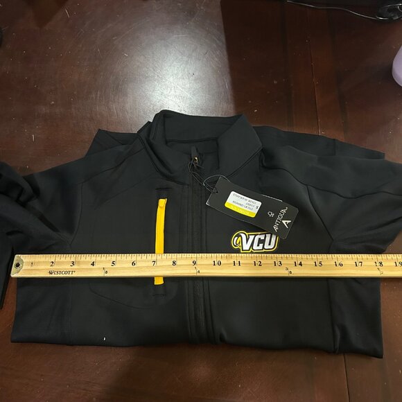 VCU Rams Full Zip Jacket Womens S Black Antigua Virginia Commonwealth University - Picture 7 of 14